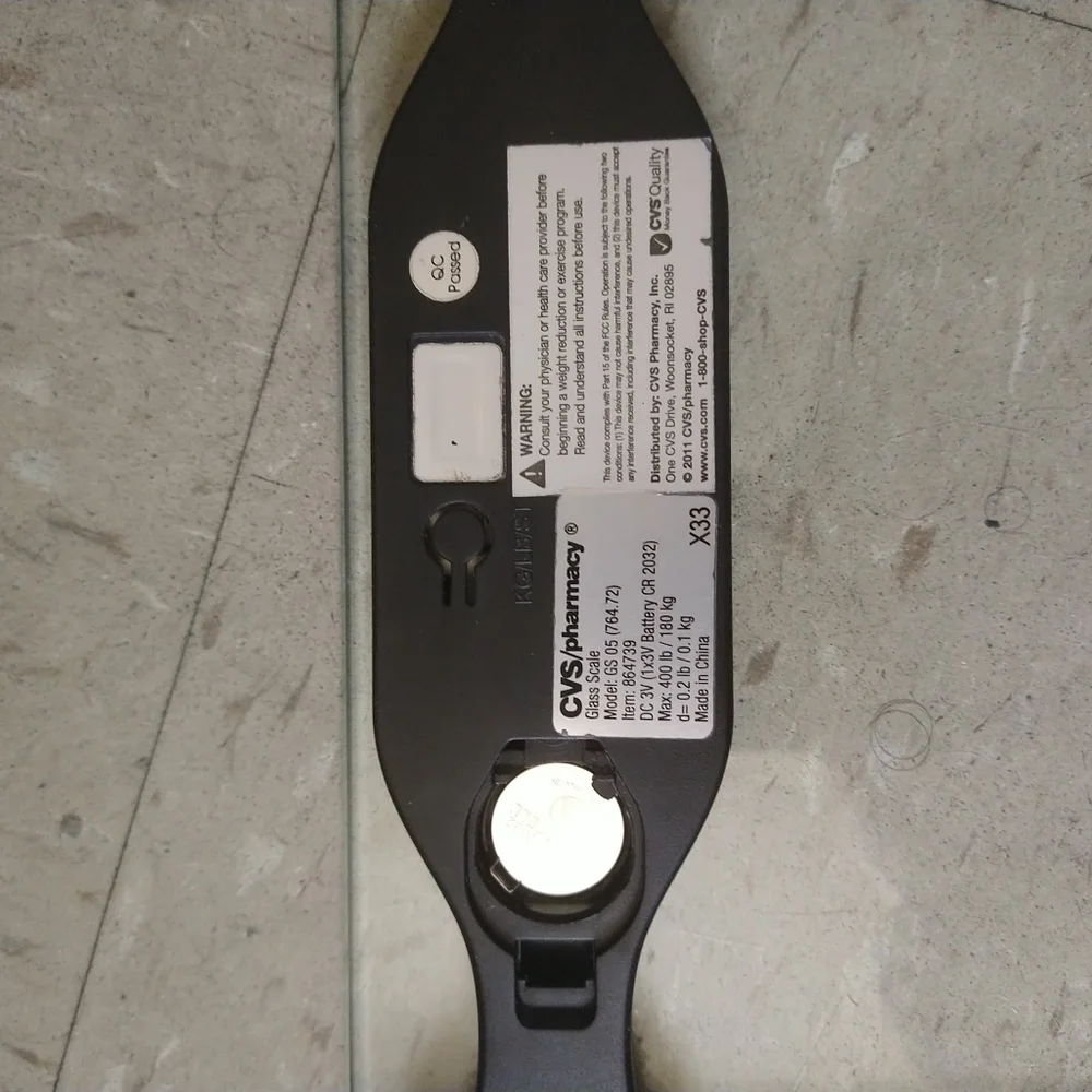 CVS weight scale Glass